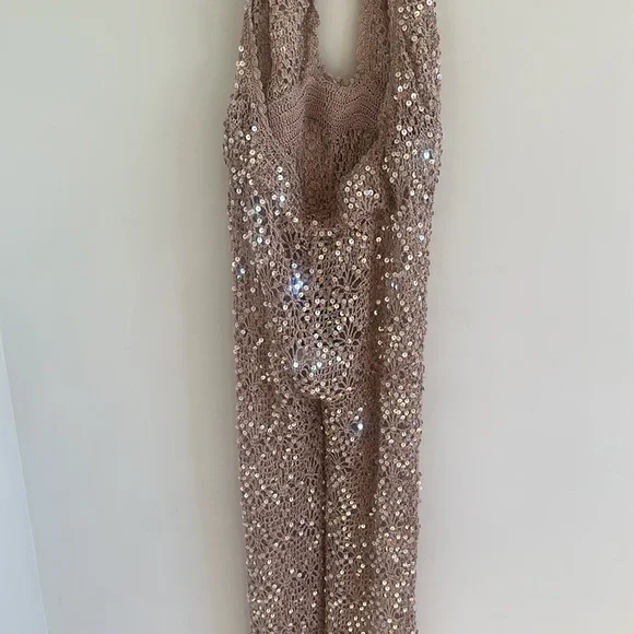 Retrofete TOSCA SEQUIN CROCHET JUMPSUIT XS/S NWT - Picture 13 of 17
